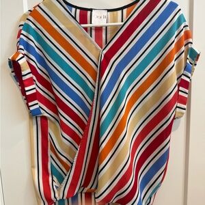 Women's Multicolor Striped Top
